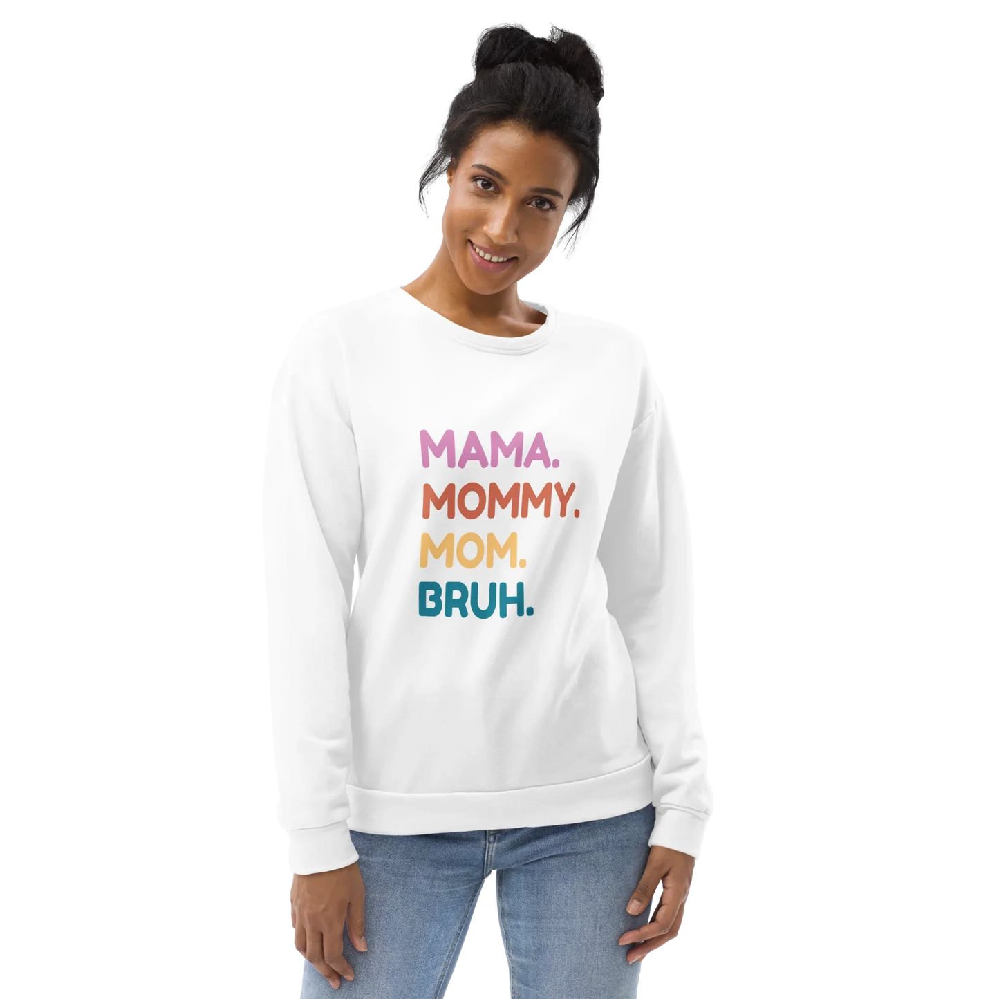 Cute mom gift idea – Mama Mommy Mom Bruh crewneck for Mother’s Day