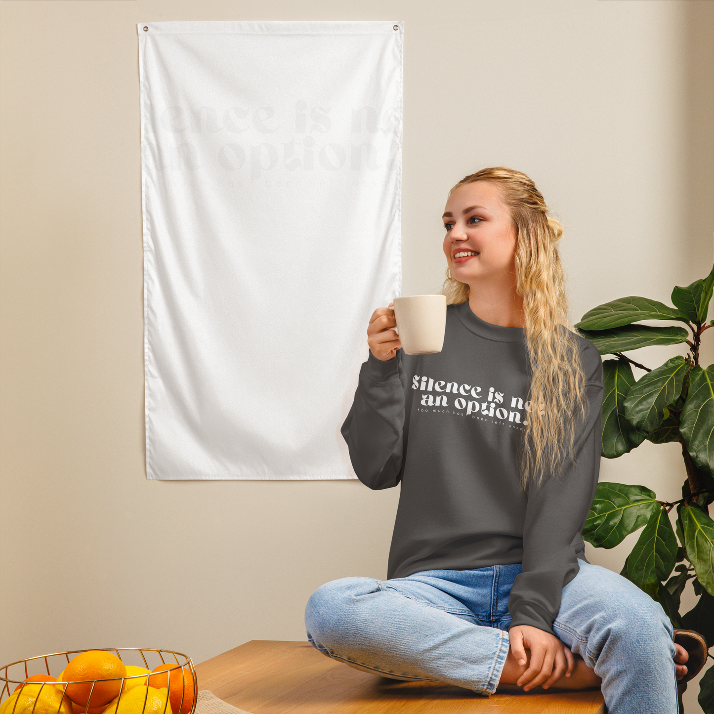 Silent is Not an Option | Unisex Sweatshirt