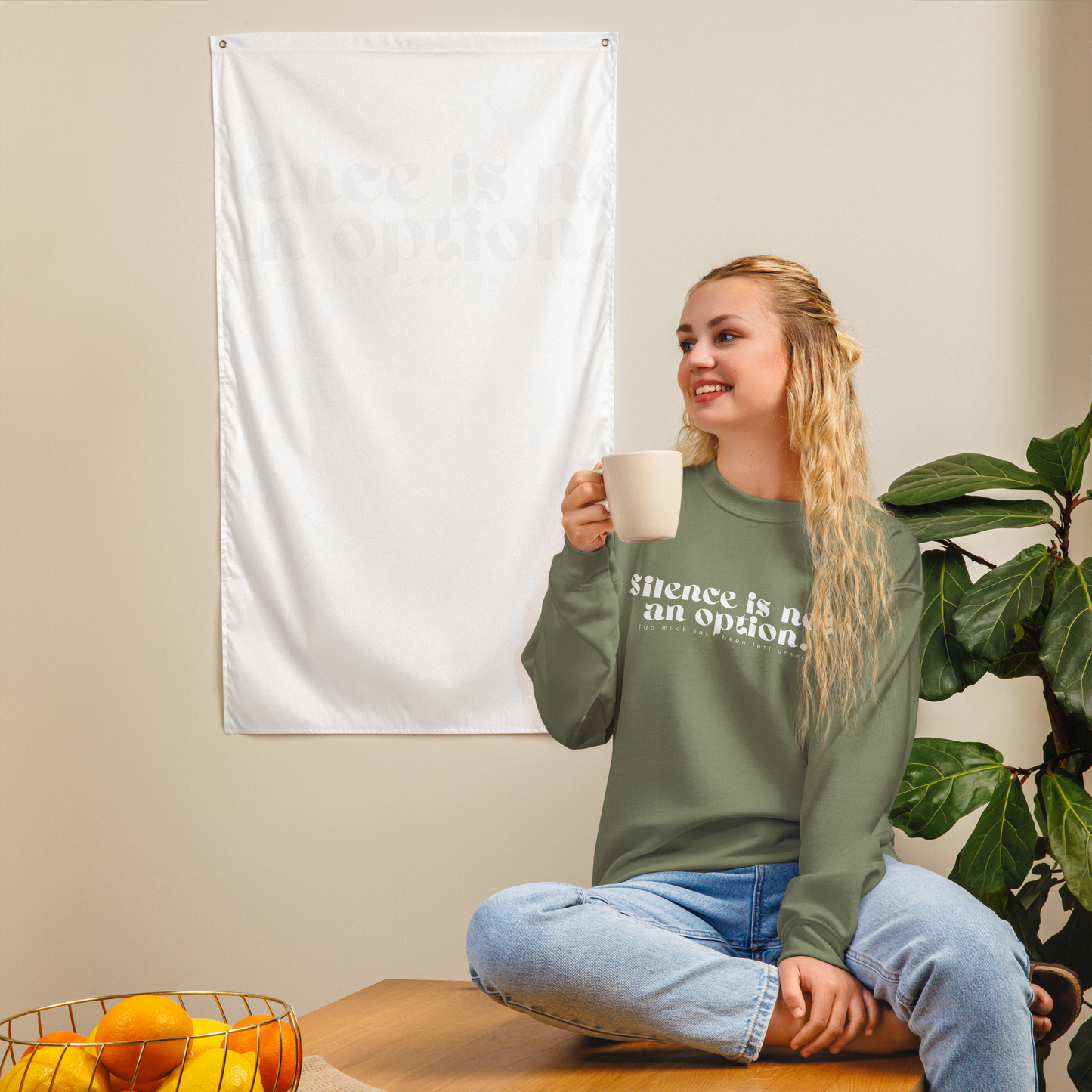 Silent is Not an Option | Unisex Sweatshirt