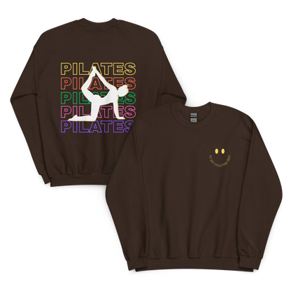 front and back pilates text 