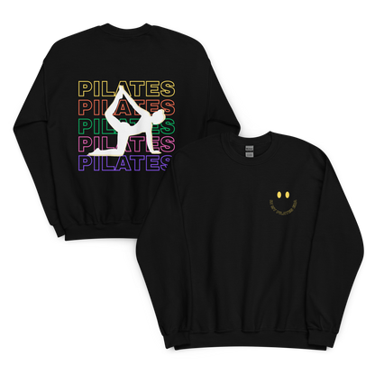 front and back pilates text 
