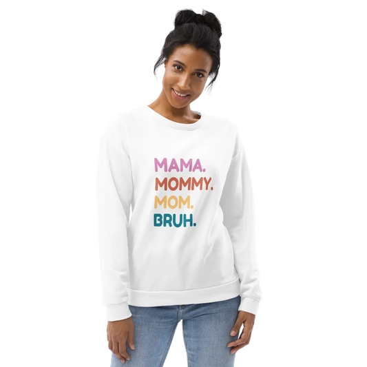 Cute mom gift idea – Mama Mommy Mom Bruh crewneck for Mother’s Day