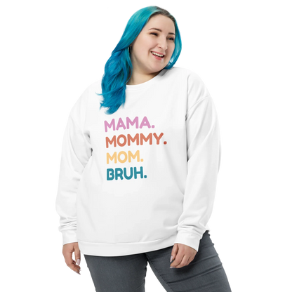 Cute mom gift idea – Mama Mommy Mom Bruh crewneck for Mother’s Day